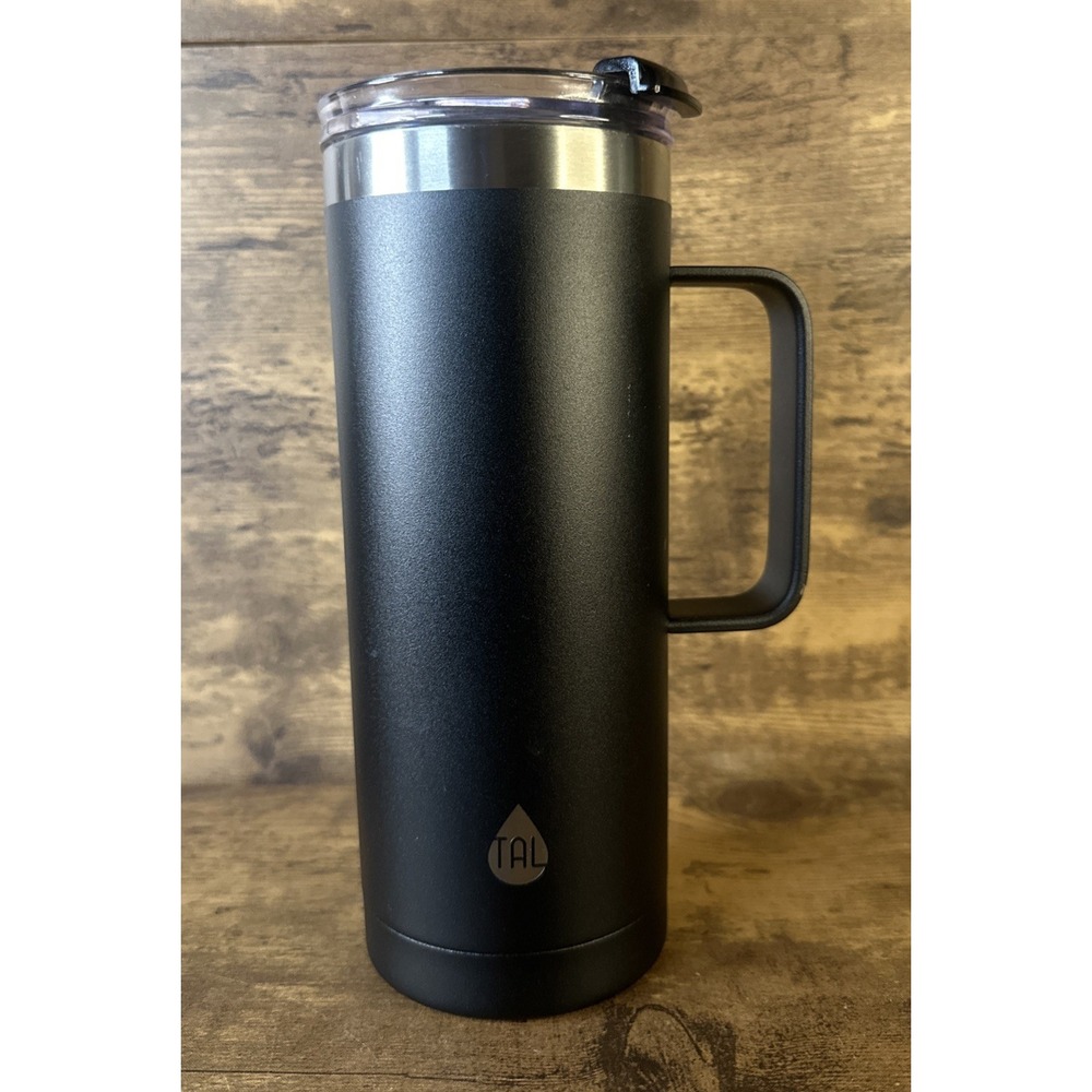 TAL Stainless Steel Mountaineer Mug 20 fl oz, Black Cup With Lid Fast Shipping